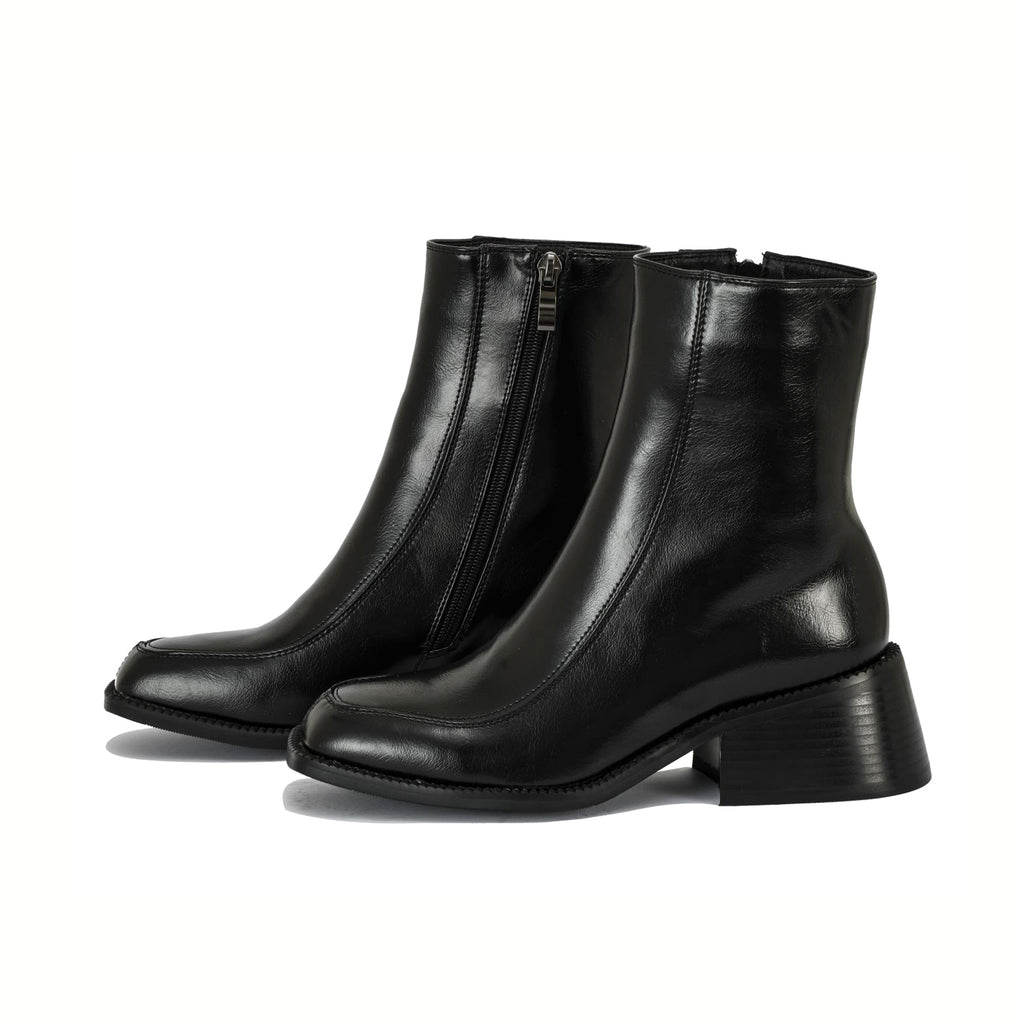 Jorja rounded square toe ankle boots | 019B