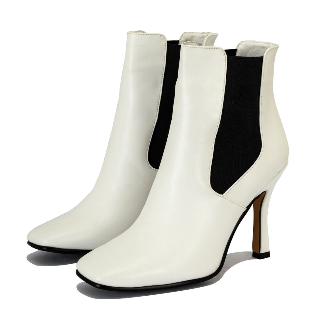 Victoria square toe high heel ankle boots | 1745W