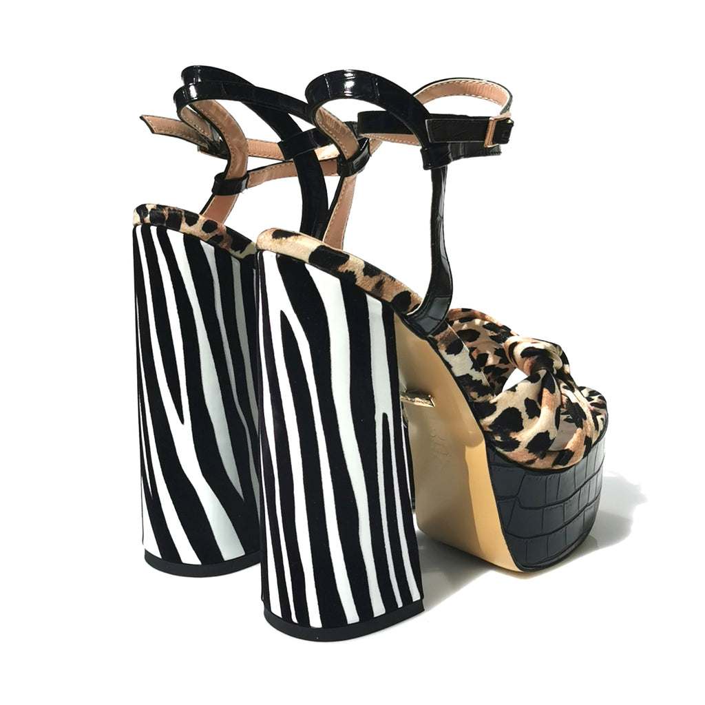 Zerra leopard platform sandals | ZBR