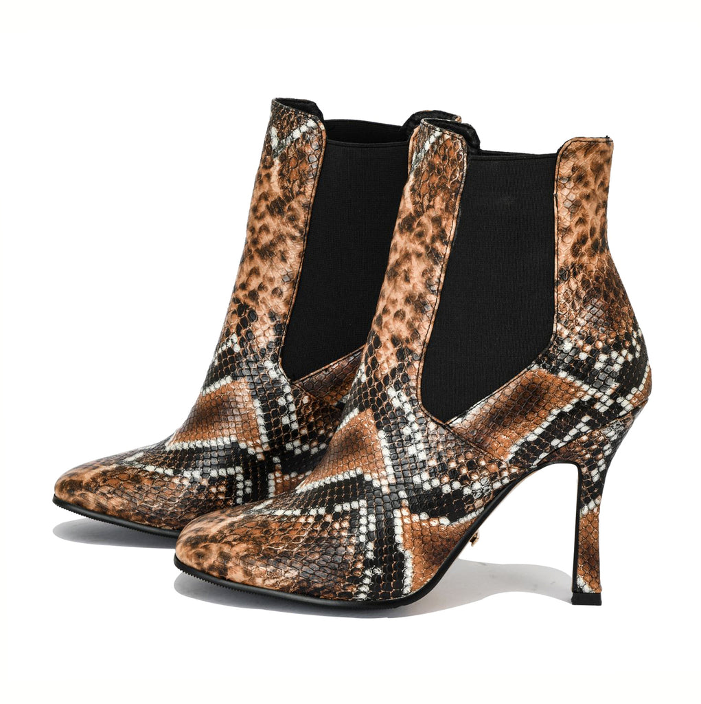 Victoria square toe high heel ankle boots | 1745S