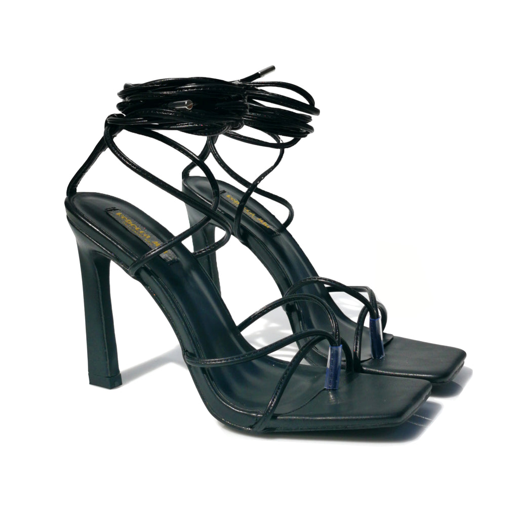 Kaia lace up thong sandals | S16B