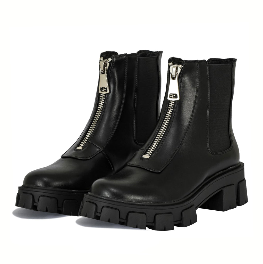 Kristine rubber sole zipped ankle boots | 2010B