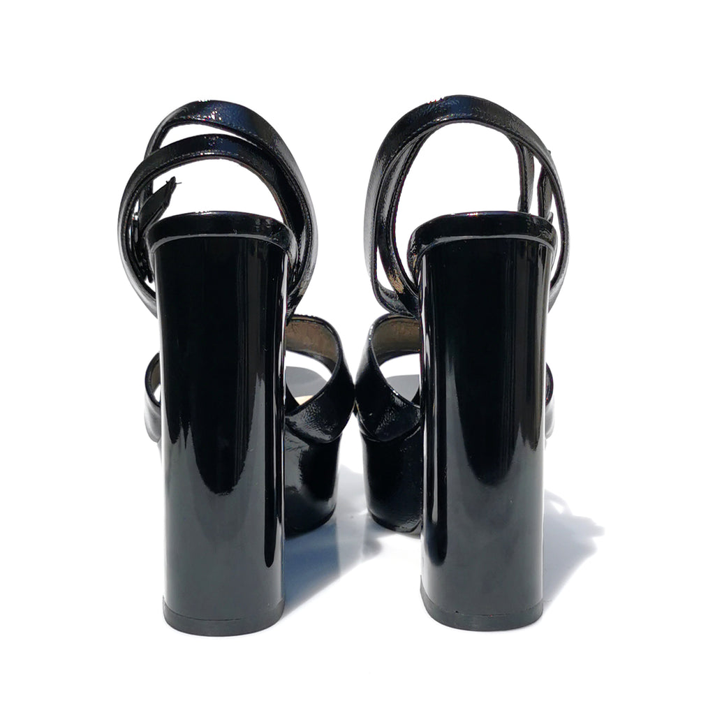 Kendra patent platform sandals | 3411B