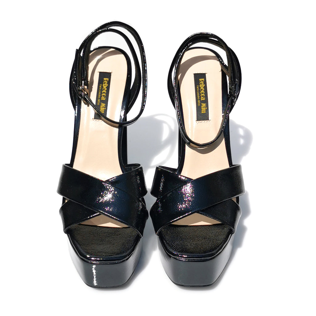 Kendra patent platform sandals | 3411B