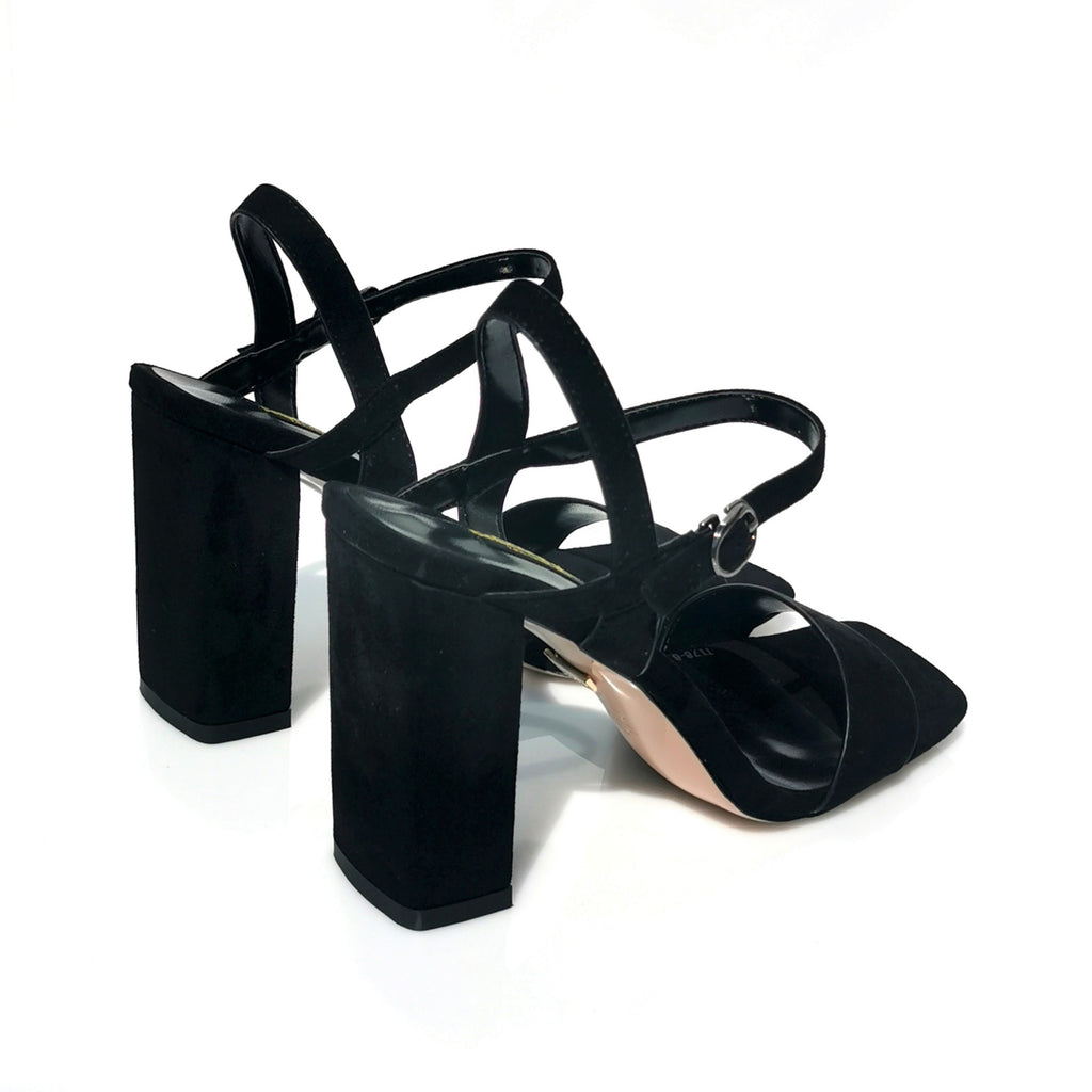 Nala block heel square toe sandals | T178B
