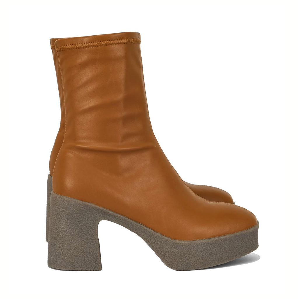 Renee elastic low boots with crepe-rubber platform sole | 007C