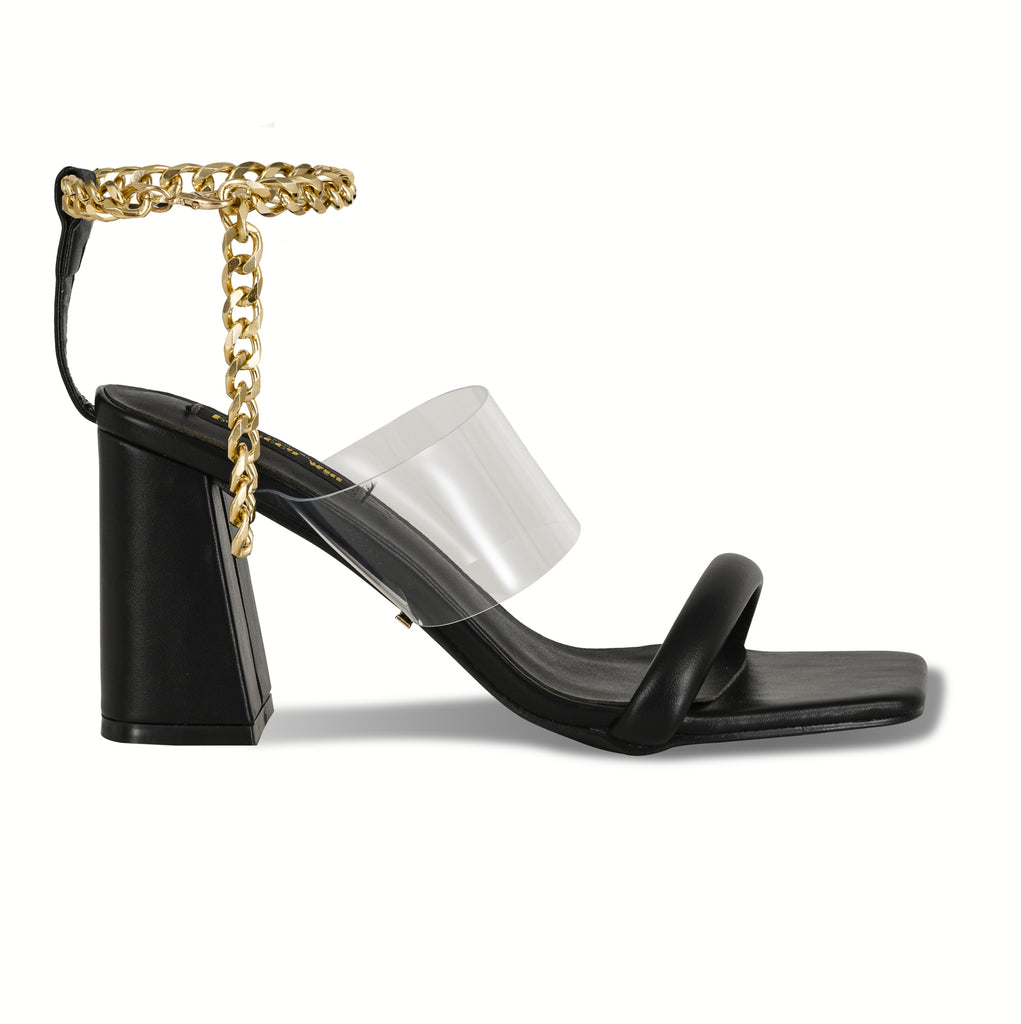 FELICITY chain embellished sandals