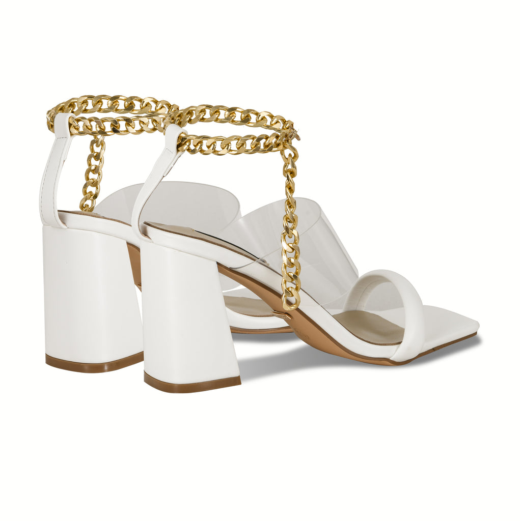 FELICITY chain embellished sandals