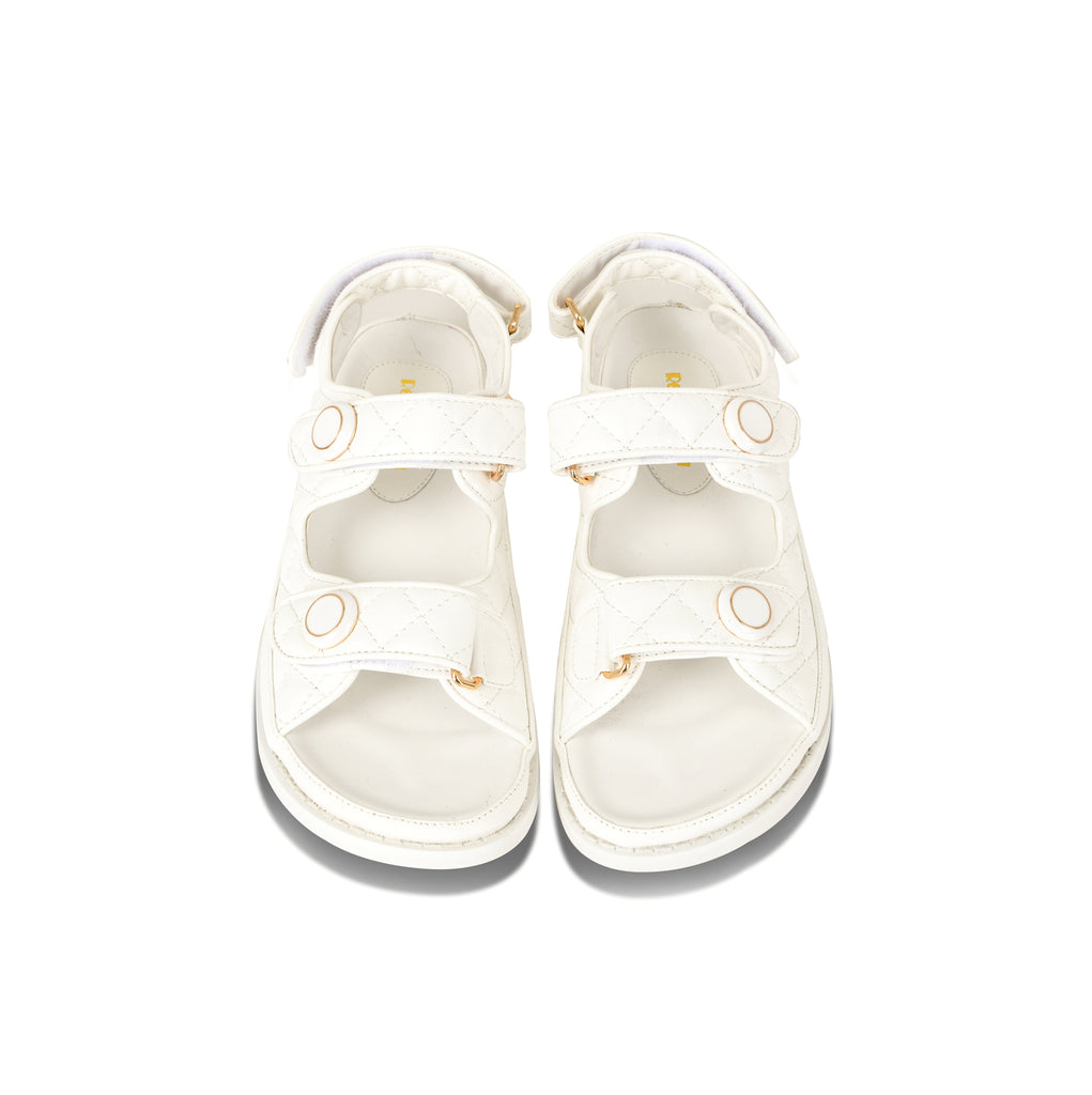 BERLIN quilted double strap dad sandals